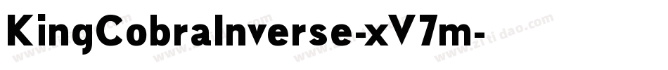 KingCobraInverse-xV7m字体转换