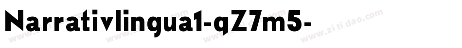 Narrativlingua1-qZ7m5字体转换