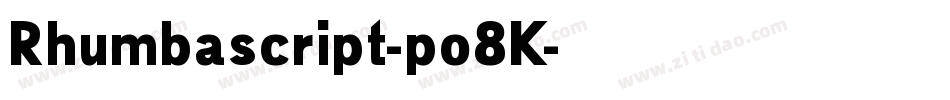 Rhumbascript-po8K字体转换