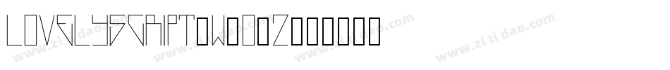 Lovelyscript-w1o4z字体转换