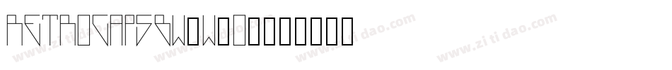 Retrocapsbw-w1O6字体转换