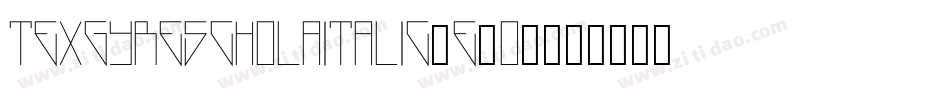 TexgyrescholaItalic-E1o8字体转换