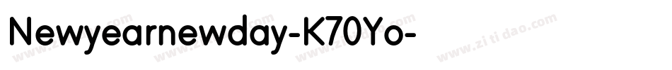 Newyearnewday-K70Yo字体转换