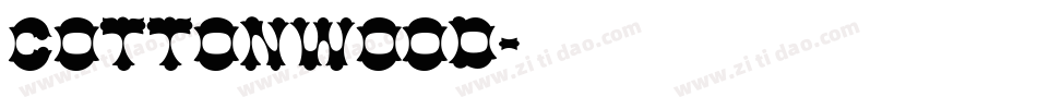 Cottonwood字体转换