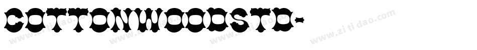 CottonwoodStd字体转换