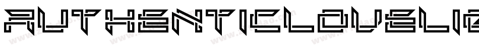 AuthenticLoveLight-vV6E字体转换