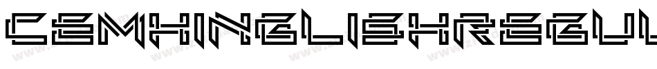 CemhinglishRegular-RO6e字体转换