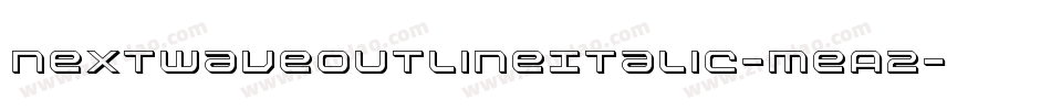 NextwaveOutlineItalic-meA2字体转换