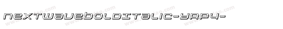 NextwaveBoldItalic-YRp4字体转换