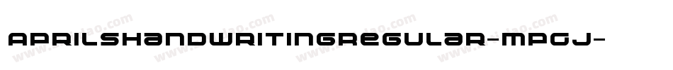AprilshandwritingRegular-mpGj字体转换