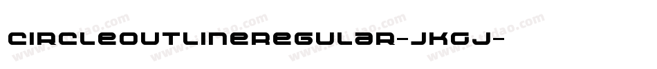 CircleOutlineRegular-JKGj字体转换