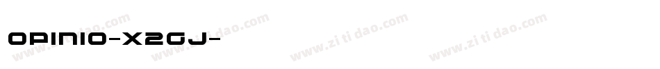 Opinio-x2Gj字体转换
