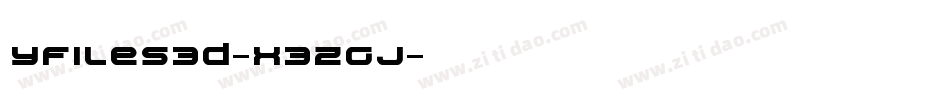 YFiles3D-X3ZGj字体转换