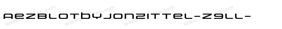 AezblotByJonZittel-z9ll字体转换