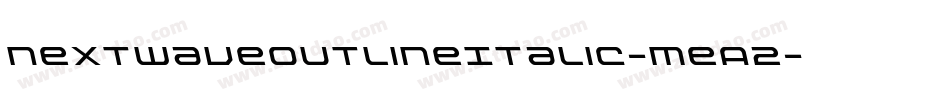 NextwaveOutlineItalic-meA2字体转换