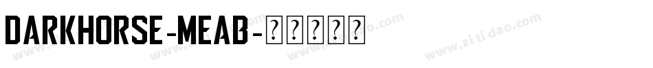 DarkHorse-MeaB字体转换