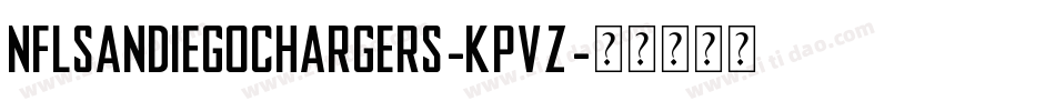 NflSanDiegoChargers-KpVZ字体转换