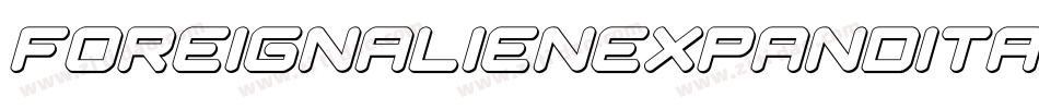 foreignalienexpandital字体转换