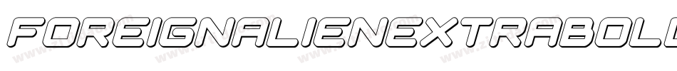 foreignalienextraboldital字体转换
