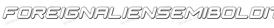 foreignaliensemiboldital字体转换