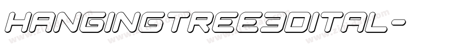 hangingtree3dital字体转换