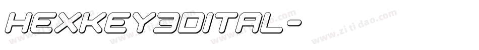hexkey3dital字体转换