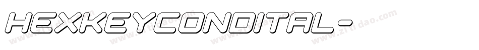 hexkeycondital字体转换