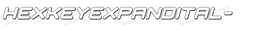 hexkeyexpandital字体转换