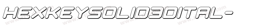 hexkeysolid3dital字体转换