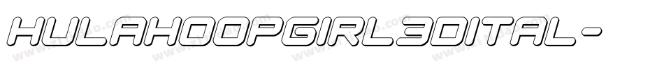 hulahoopgirl3dital字体转换