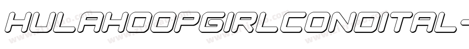 hulahoopgirlcondital字体转换
