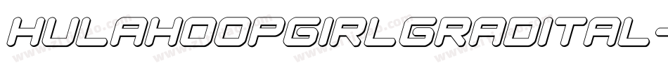 hulahoopgirlgradital字体转换