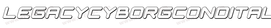 legacycyborgcondital字体转换