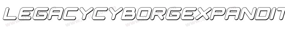 legacycyborgexpandital字体转换
