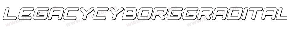 legacycyborggradital字体转换