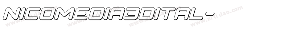 nicomedia3dital字体转换