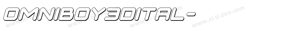 omniboy3dital字体转换 omniboy3dital字体转换