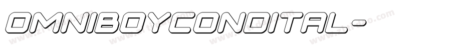 omniboycondital字体转换 omniboycondital字体转换