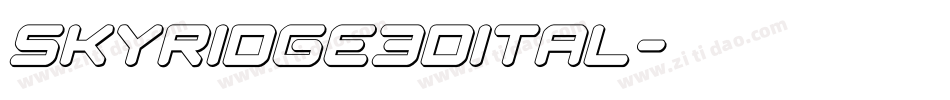 skyridge3dital字体转换