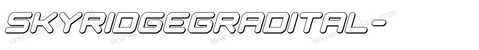 skyridgegradital字体转换