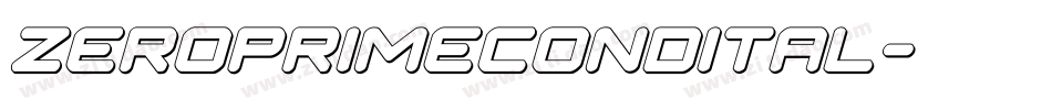 zeroprimecondital字体转换