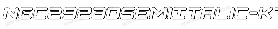 Ngc2923DSemiItalic-K709p字体转换
