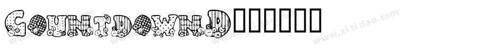 CountdownD字体转换