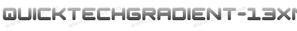 QuicktechGradient-13XM字体转换