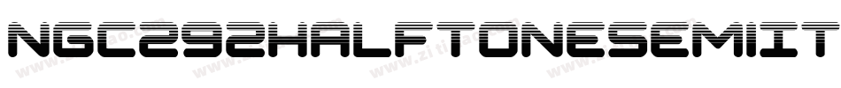 Ngc292HalftoneSemiItalic-L3A0W字体转换