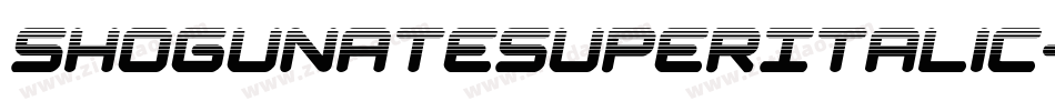 ShogunateSuperItalic-L3a0W字体转换