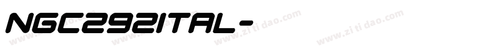 ngc292ital字体转换
