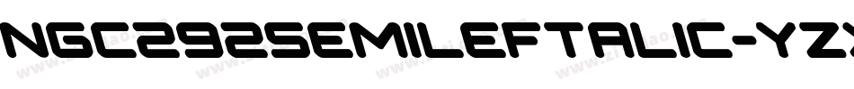 Ngc292SemiLeftalic-YzXRv字体转换
