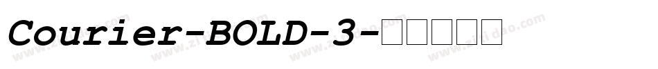 Courier-BOLD-3字体转换