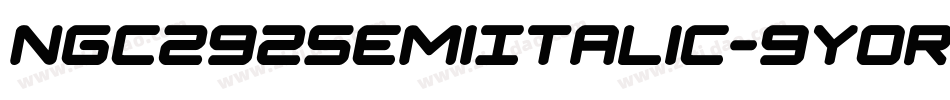 Ngc292SemiItalic-9YoRB字体转换